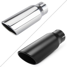 Diesel Exhaust Tip Stainless Steel Angle Cut 3inlet 4 Outlet 12 Long