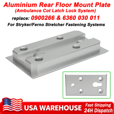 #ad For Stryker Ferno Ambulance Gurney Rear Floor Mount Plate Latch Lock System US $106.19
