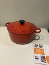 Le Creuset Round Dutch Oven #22 3.5 QT | Cerise | New