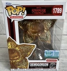 Funko Pop! Stranger Things Gold Demogorgon Metallic #1789 LE9500 Small Box Tear