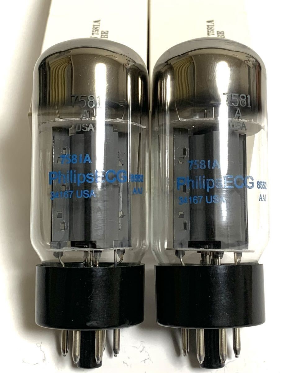 7581A/PhilipsECG 6L6GC同等管Matched pair Matched Pair 7581A / PhilipsECG 6L6GC Equivalent Power Tubes USA
