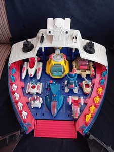 Manta Force Command Ship, Vintage 80s Toys, All Ships and Men, Excellent Cond'