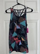SO Active NWT Retro Print Athletic Tank Top Size 16 (N66)
