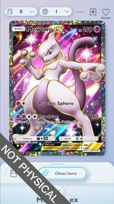 #ad #ad Pokemon TCG POCKET Mewtwo Full Art 2⭐ Genetic Apex English $2.39