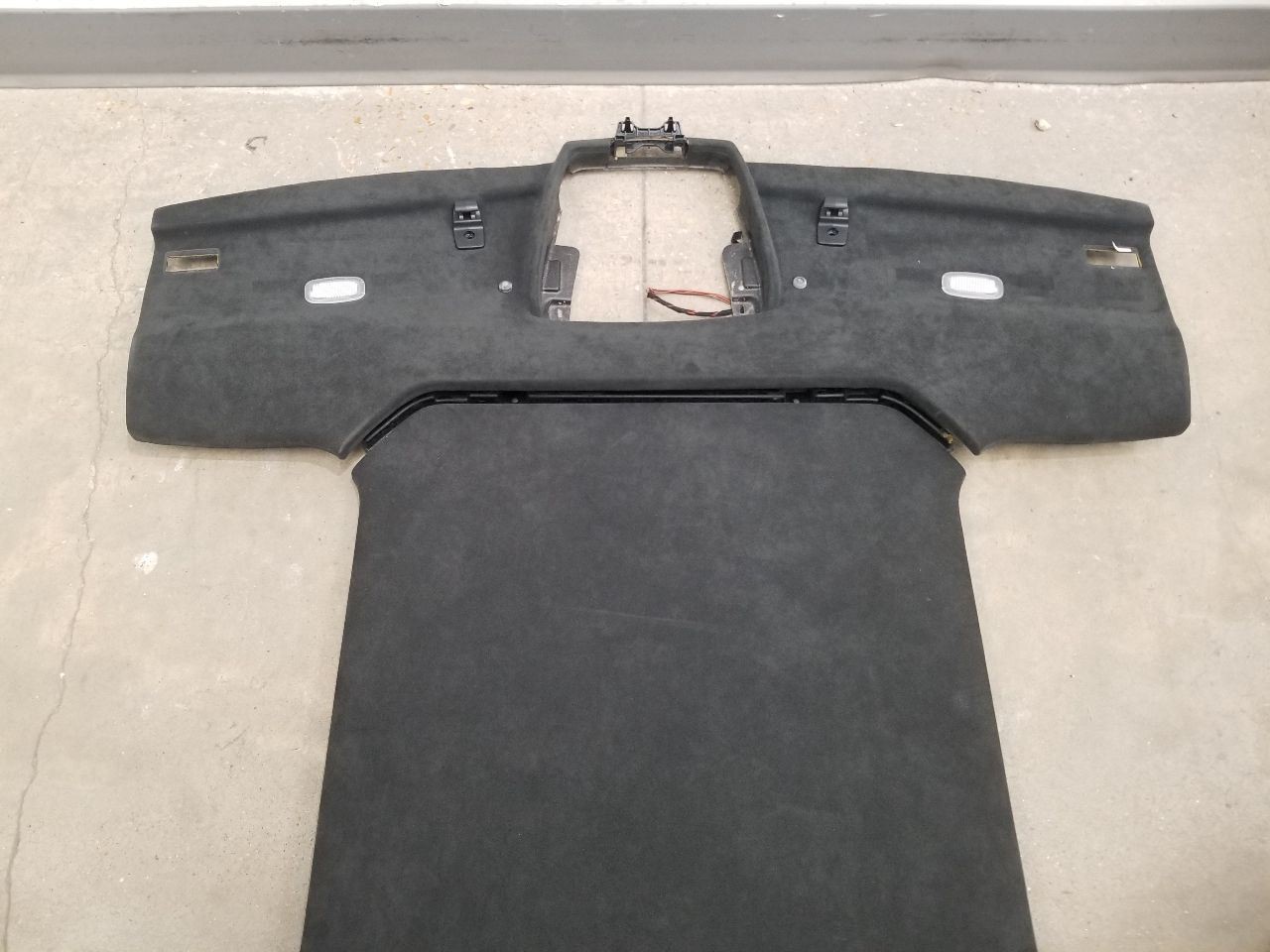 11 MERCEDES BENZ SLS AMG C197 INTERIOR HEADLINER ASSEMBLY BLACK ALCANTARA