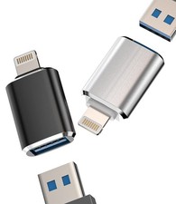 iPhone OTG Adapter 2Pack USB Female to Lightning Male USB 2 Pack