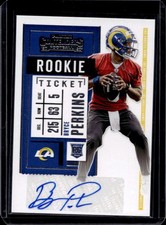 2020 Panini Contenders Bryce Perkins RC Auto Autograph Ticket #226 Rams Rookie