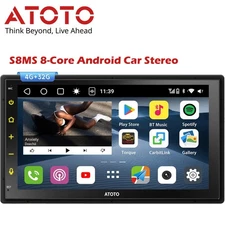 ATOTO S8 MS 7'' Double DIN Car Stereo Wireless CarPlay Android Auto,4G LTE Navi