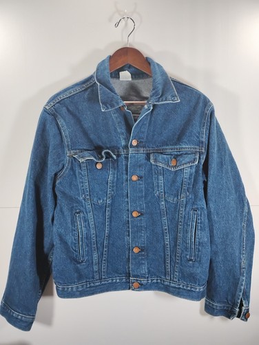 Bristol Blues Denim Truckers Jean Jacket Made In USA Size L 44 Vintage