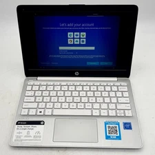 HP Stream 11-AK0020NR Student Laptop Computer - White