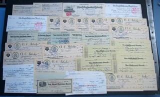 40 old CALIFORNIA checks SPRECKELS Pasadena SACRAMENTO Marysville SAN FRANCISCO
