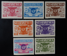 1949 - TIMBRES de CROATIE du GOUVERNEMENT en EXIL - UPU - NEUF ** LUXE MNH