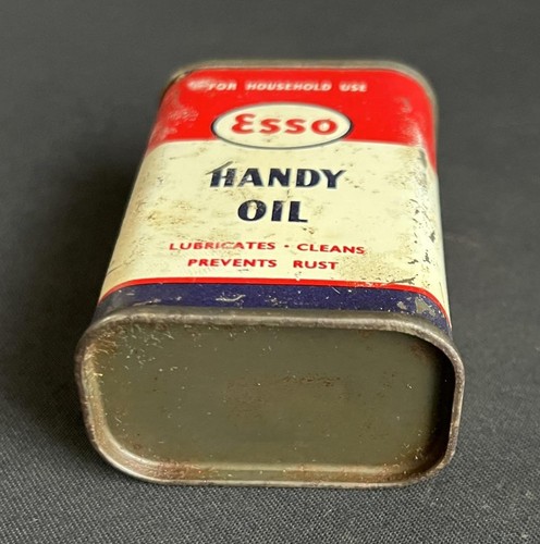 ESSO HANDY OIL CAN VINTAGE OILER TOOLS CYCLE BEARINGS BICYCLE HINGES DISPLAY TIN - Picture 11 of 12