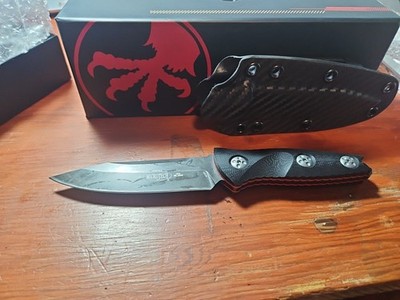 NIB* MicroTech Arbiter Style* Fixed Blade*Full Tang*Reproduction Knife*black