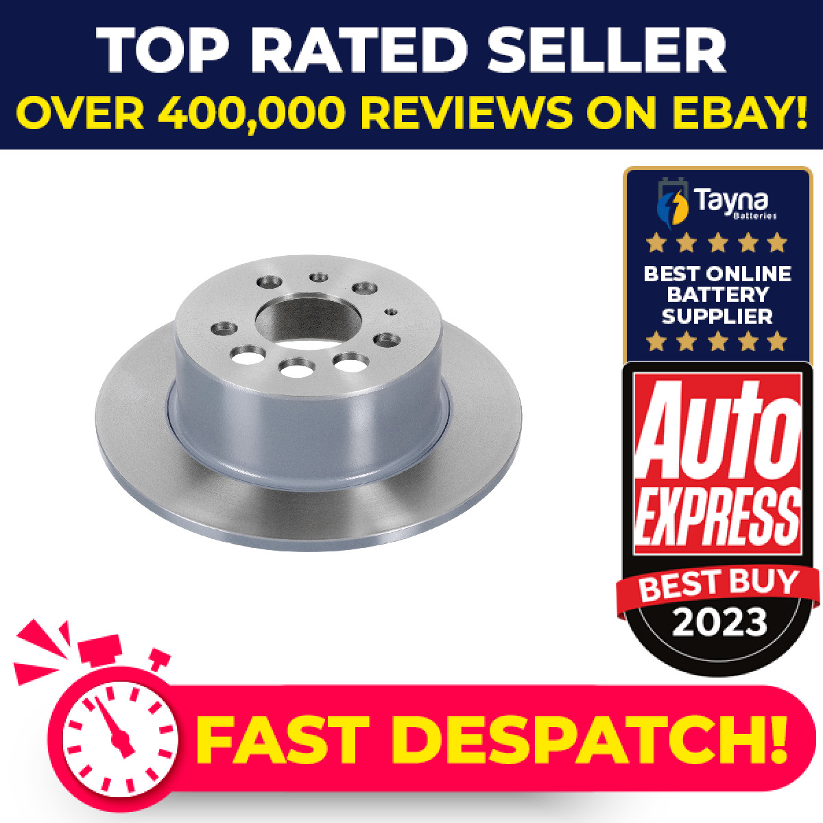 2x Brake Discs Pair Solid fits VOLVO 240 P24, P245 Rear 74 to 93 281mm Set New