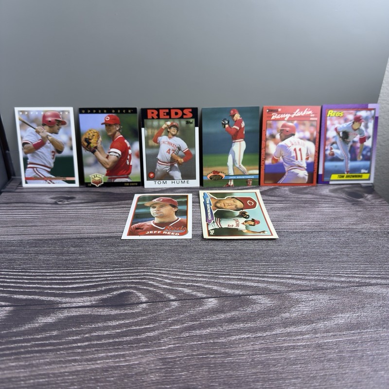 Cincinnati Reds Team Lot 8 Baseball Cards Barry Larkin Upper Deck Topps