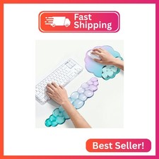 Cloud Wrist Rest Gel Set Ergonomic Cloud Wrist Rest Keyboard and Mouse, Non-Sl