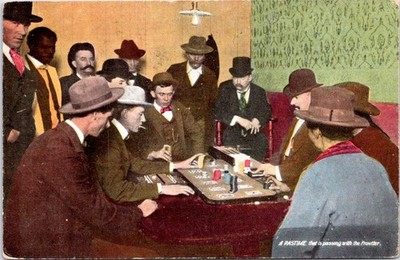 FARO Gambling Game, A Pastime that is Passing with the Frontier Postcard