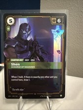 Shen, Scourge of Shadows Overnumbered 170/166 - Vendetta - Riftbound — live eBay listing