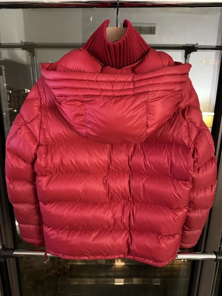 Moncler Pascal Giubbotto Chaqueta Roja Talla 2 Mediana Hombre’s Auténtica Foto 2 de 4