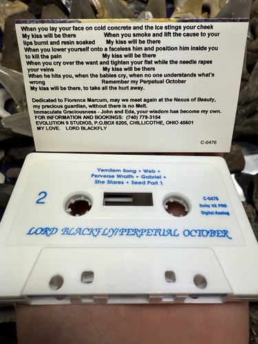 LORD BLACK FLY PERPETUAL OCTOBER DEMO DARK GOTH SYNTH DEMO RARE OHIO - Picture 3 of 6