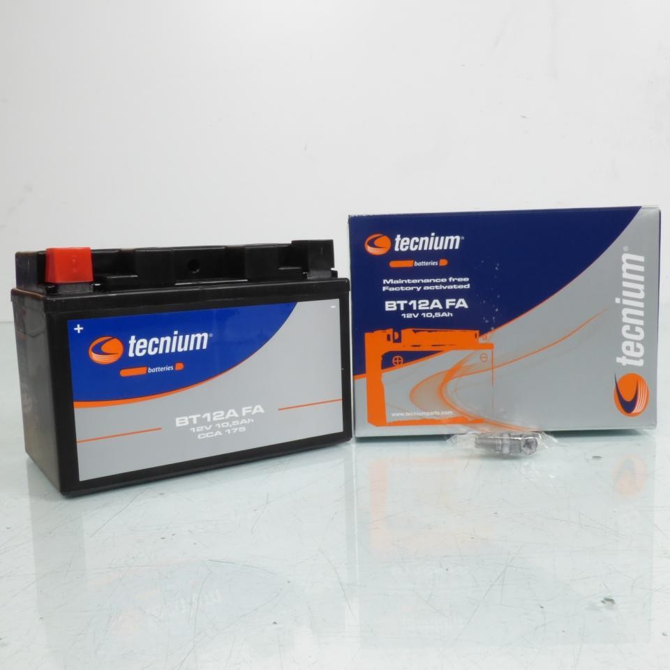 Batterie YT12A Suzuki SV650S Tecnium 12V Accumulateur Moto sans entretien 1999-2002