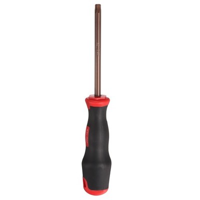 T40 Torx Screwdriver 8.66'' Magnetic Screwdrivers S2 Alloy Steel Red Brown