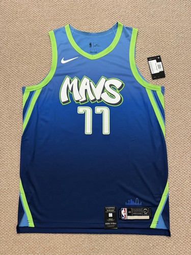 Luka Doncic Nike Authentic Dallas Mavericks City Connect Mavs Game Jersey 48 L