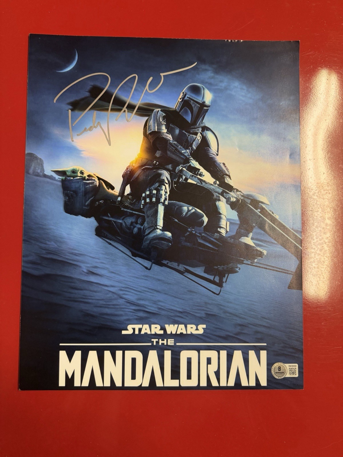Pedro Pascal Signed 11x14 Photo Star Wars The Mandalorian Beckett BAS 