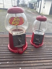 Vintage Belly The Original Jelly Bean Candy Dispenser Gumball Machine x 2 Spares