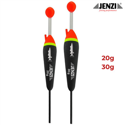 Jenzi Knicklichtpose Seitenläufer Pose Rohacell 20g 30g Nachtangeln Hecht Zander
