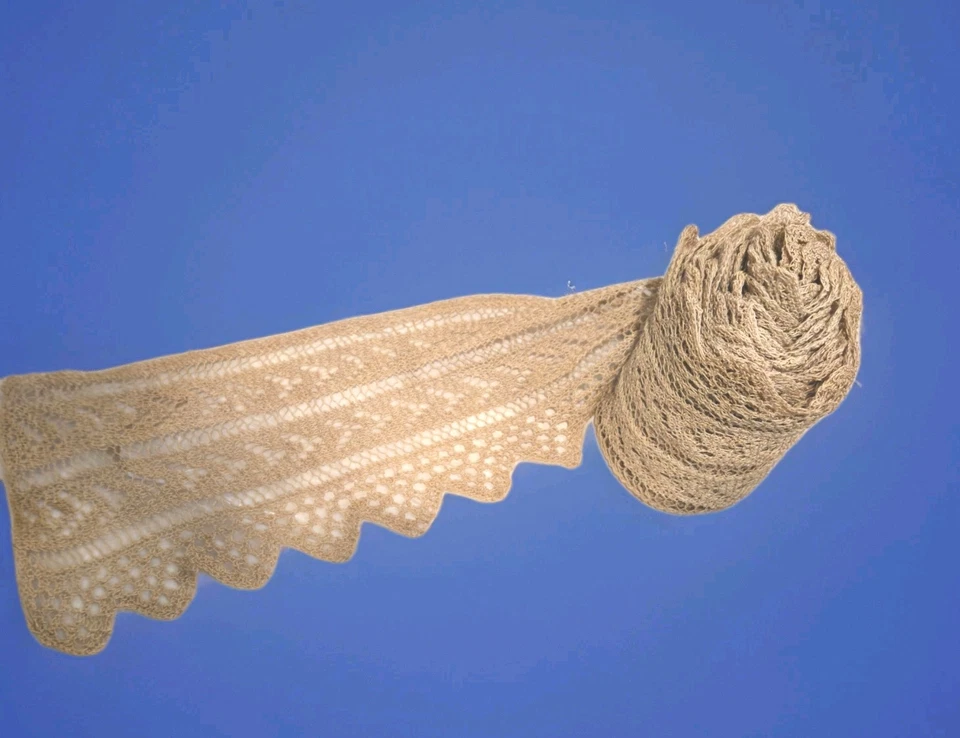 Borde de encaje de ganchillo hecho a mano vintage de 1940, 5,94 yardas y 5" de ancho Foto 3 de 4