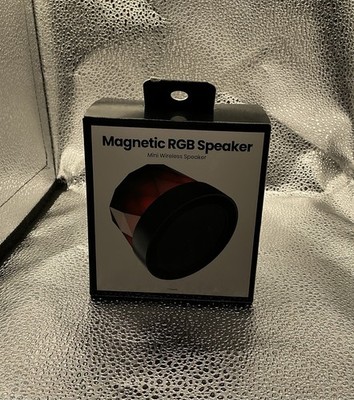 GEMS Mini Wireless Magnetic RGB Speaker - New In Box