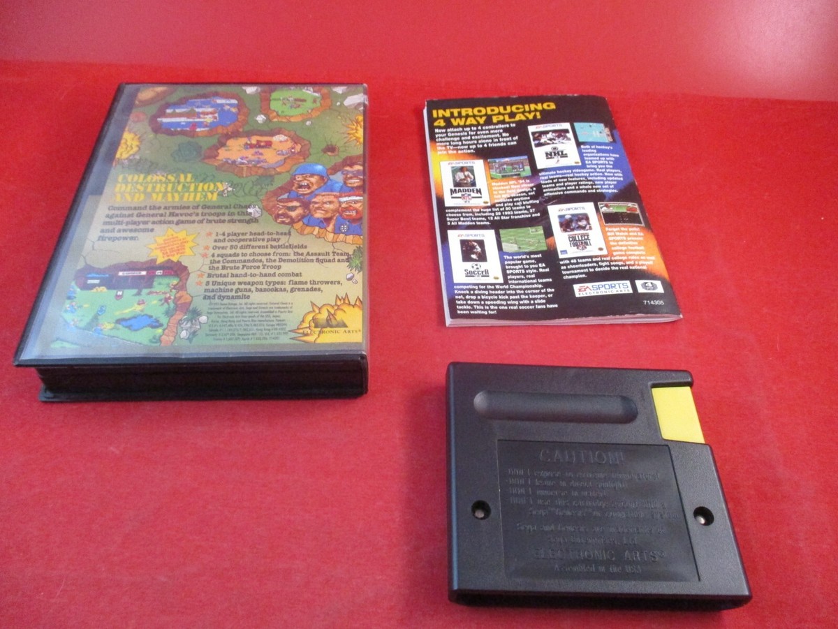 General Chaos【完品・中古美品・genesis北米版】 General Chaos (Sega Genesis) COMPLETE w/ Box manual game