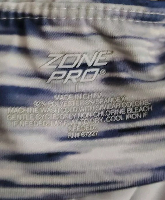Zone Pro Blue Large Polyester Athletic Leggings - image 2