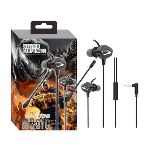 X3 Compatible Headset Gaming Earphones Headphones AUX Vibration Mic Mobile Phone - Picture 2 of 20