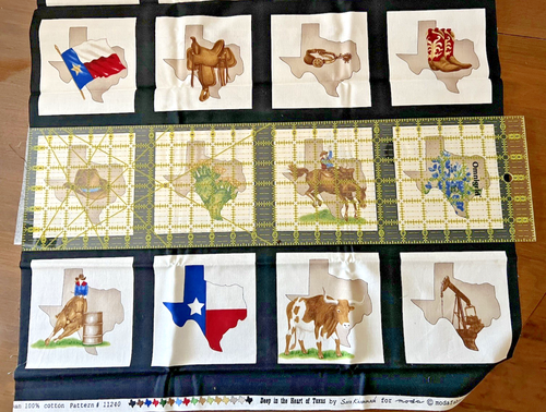 Moda Fabrics "Deep In the Heart of Texas" Quilting 100 % Cotton Fabric Panel - Picture 3 of 11