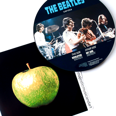 VERY RARE THE BEATLES VINTAGE APPLE PICTURE DISC 12