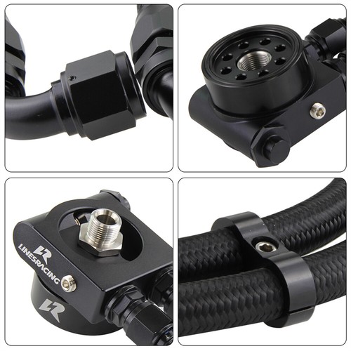AN10 15 Row Oil Cooler Kit For Toyota GT86 FT86 Subaru BRZ 13-19 Scion FR-S BK - Picture 5 of 14