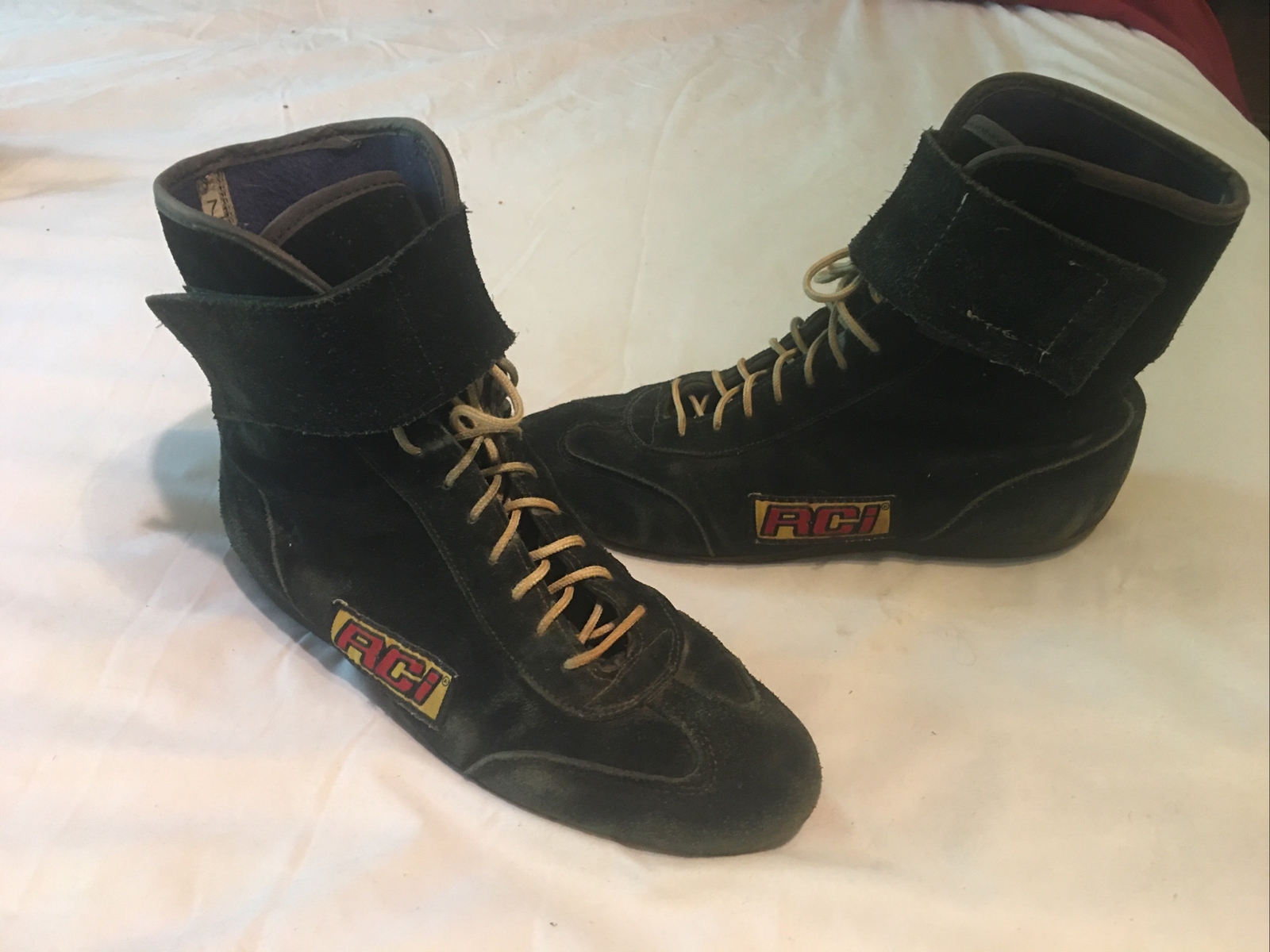 Black RCI DRIVING BOOTS,RACING SHOES, SIZE 7, R.C.I.