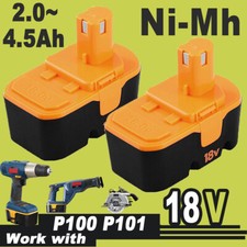 1-2Pack Replace for Ryobi 18V 18 Volt PLUS 3.6Ah NIMH Battery P100 13022 ABP1801