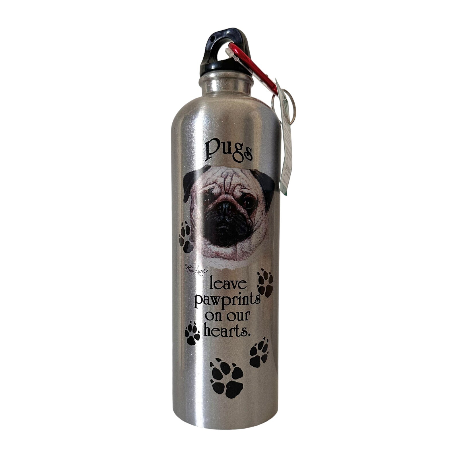 Pug Dog Picture New Pawprints 10&rdquo;