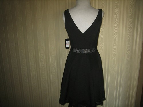 womens guess fit and flare A-line black dress size 2 NWT - Imagen 3 de 6