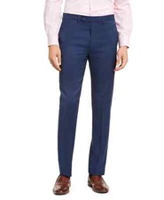  95 Calvin Klein Men's Blue Slim Fit Dress Pants 33 x 30 ymy0126