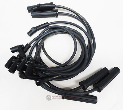 75-81 301 400 455 Pontiac Trans Am Ignition Spark Plug Wires 8mm Black BBW