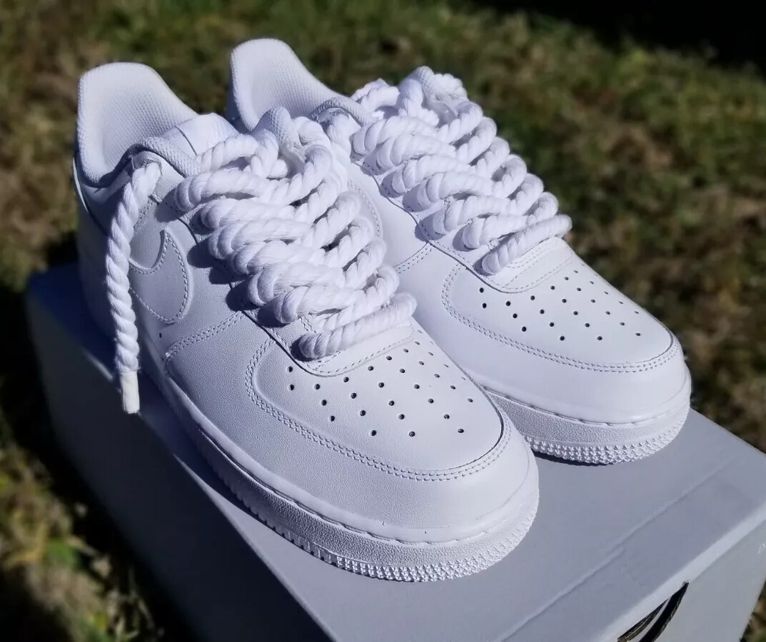 靴 NIKE AIR FORCE 1 WHITE ROPE CUSTOM Custom Air Force 1 