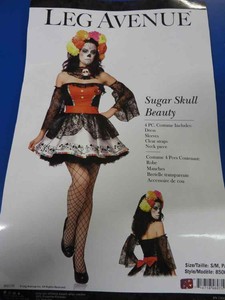 sexy sugar skull costume