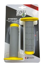 BFE MX Grips Half Waffle Dual Compound Yellow Motorcycle Dirt Bike Dual Sport