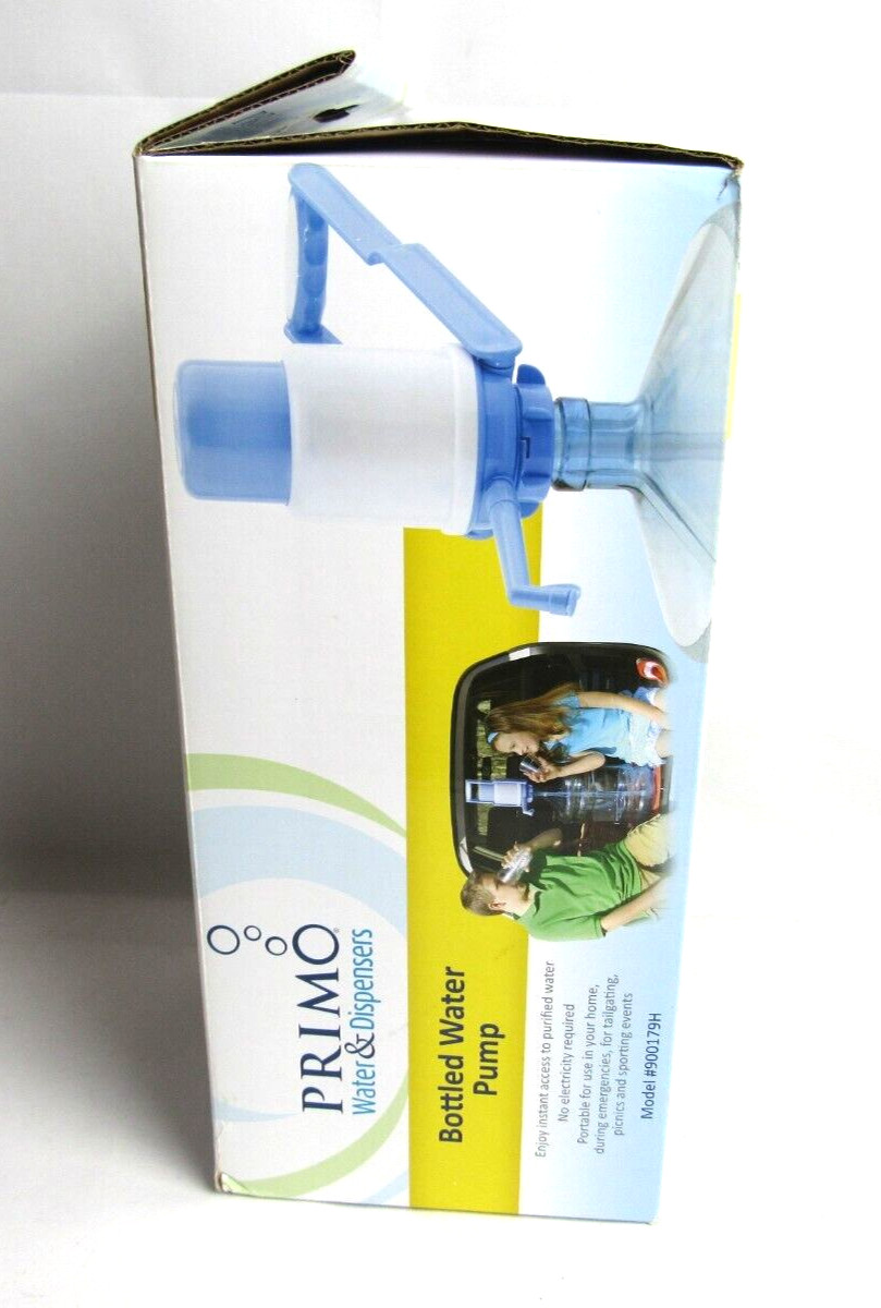 Primo Water And Dispensers Bottled Water Pump Manual Blue and White NIB