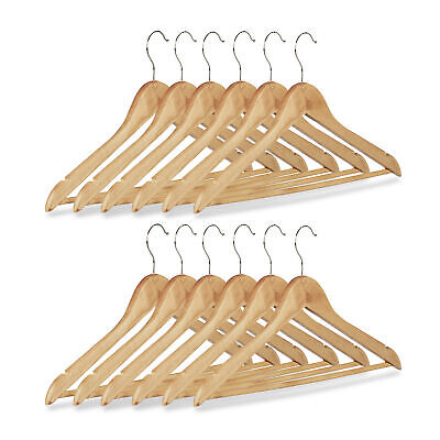 antiek paneel Zuivelproducten 12 x kledinghangers hout - kleerhangers - garderobehangers - stevig - bruin  | eBay